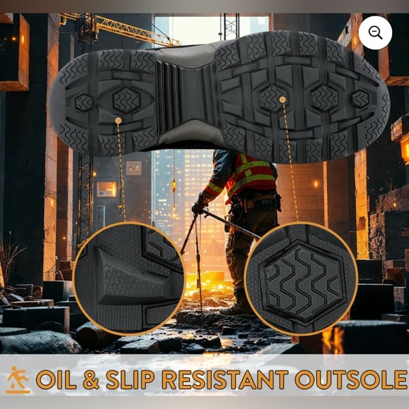 Herman Survivors Men's Zephyr Electrical Hazzard 6" Steel Toe Work Boots size 13 - Picture 5 of 8